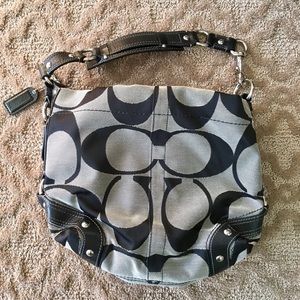 Coach Purse Hobo Monogram Black